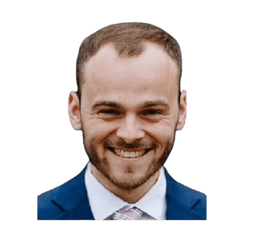 A hopeful portrait of the founder looking towards the horizon.